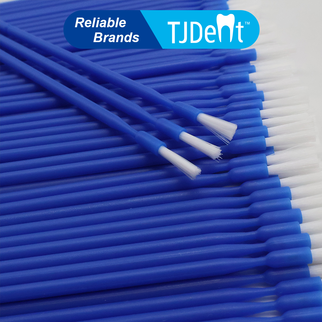 Teeth Whitening Lab - TJDent 100pcs/bag Dental Disposable Long Handle