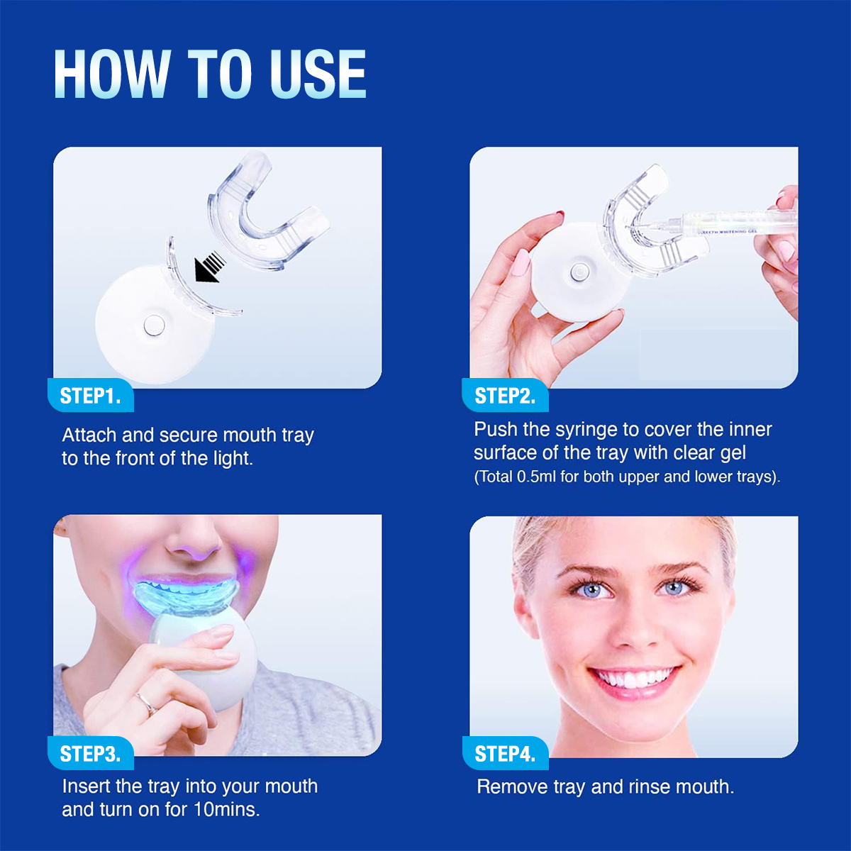 Teeth Whitening Kit - 5X LED L – Teeth Whitening With Peroxide recenzja i cena