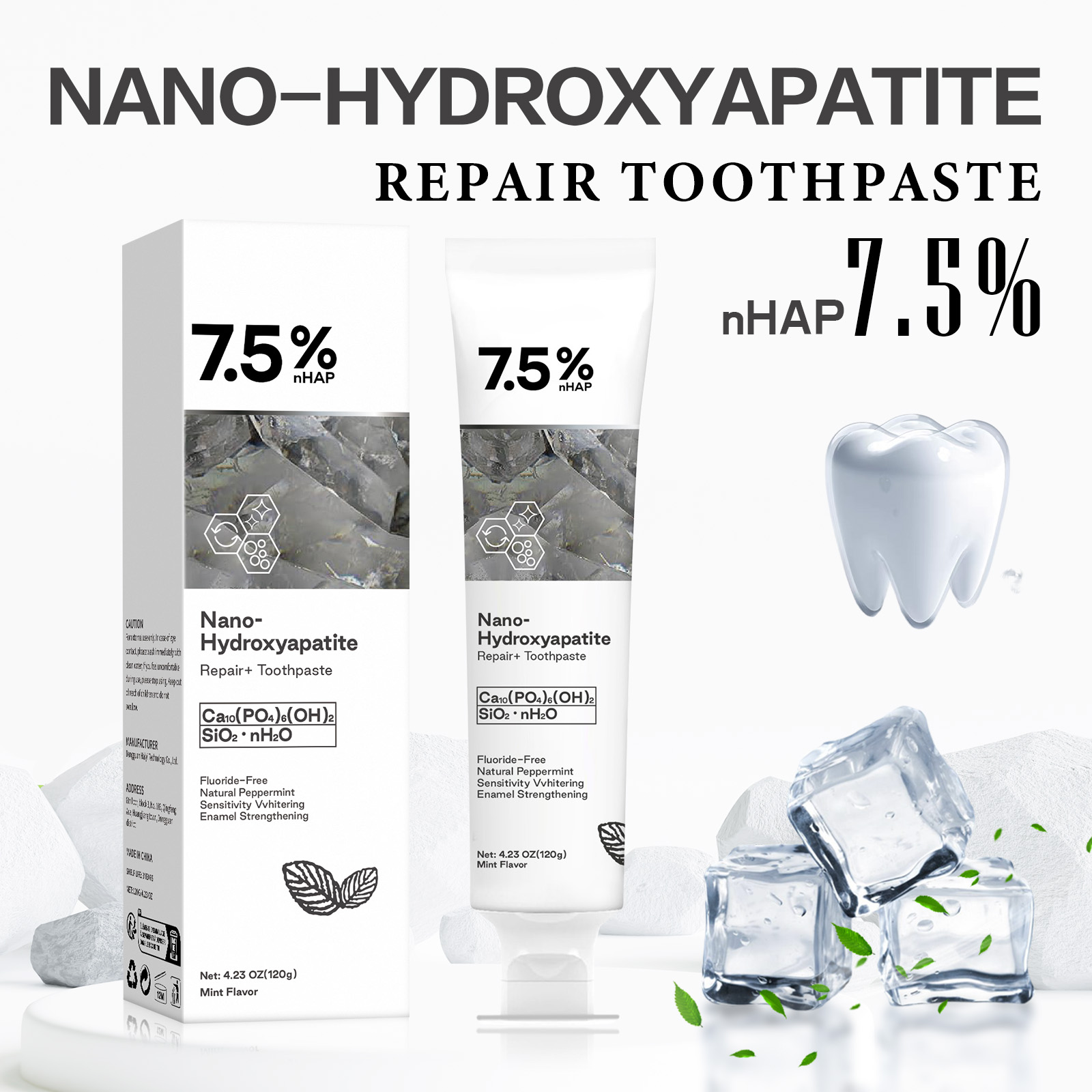 Nano Hydroxyapatite Toothpaste – Teeth Whitening With Peroxide recenzja i cena