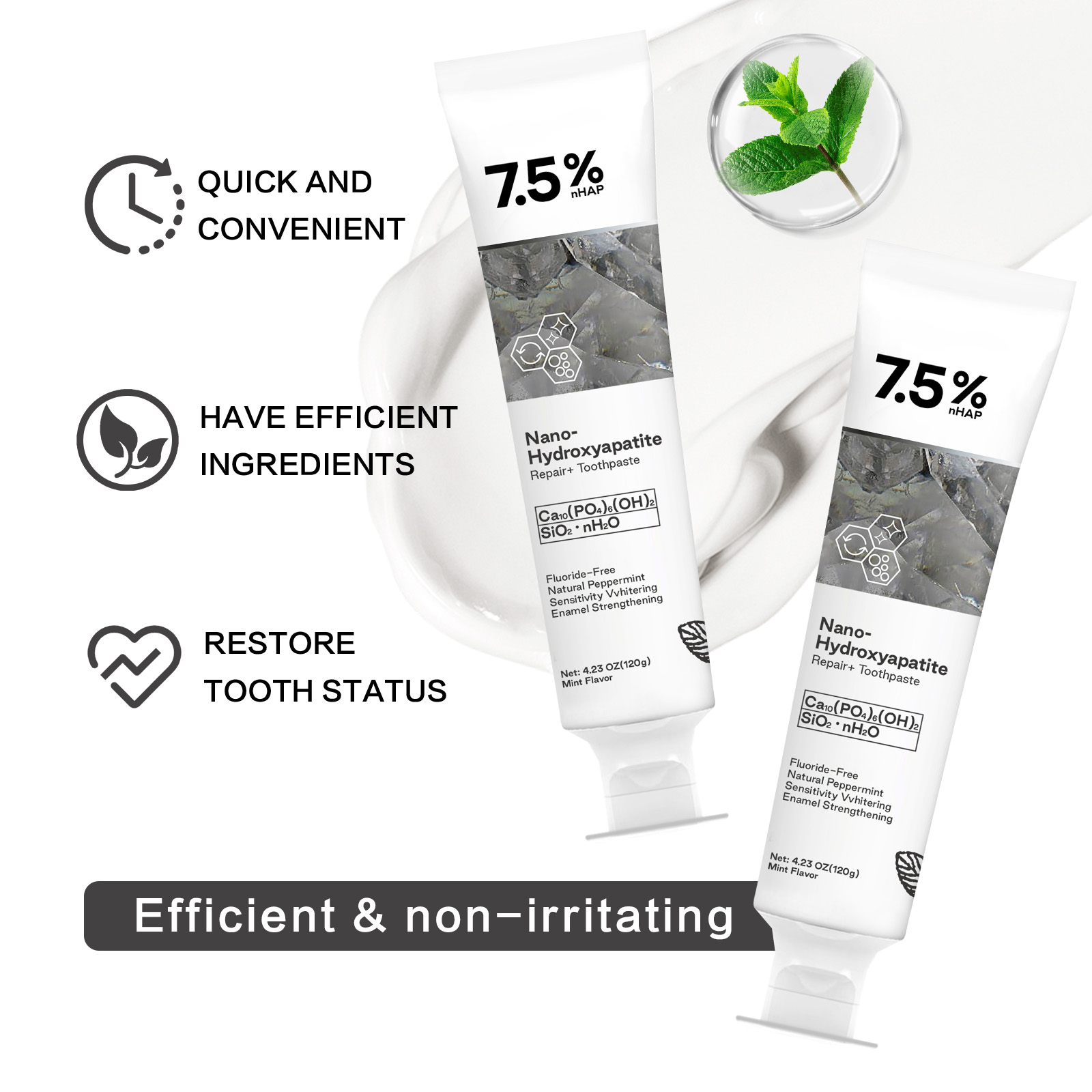 Nano Hydroxyapatite Toothpaste – Teeth Whitening With Peroxide recenzja i cena