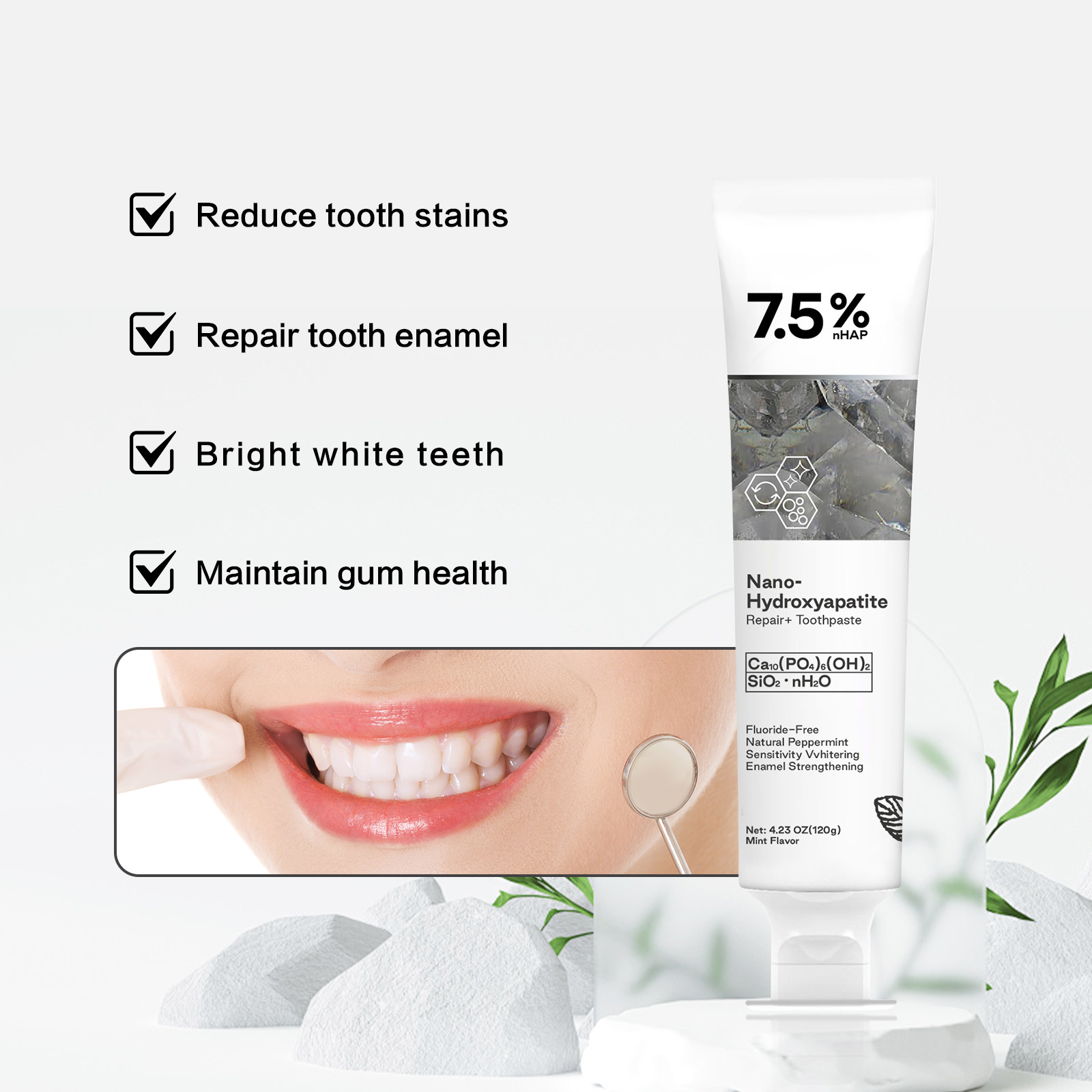 Nano Hydroxyapatite Toothpaste – Teeth Whitening With Peroxide recenzja i cena