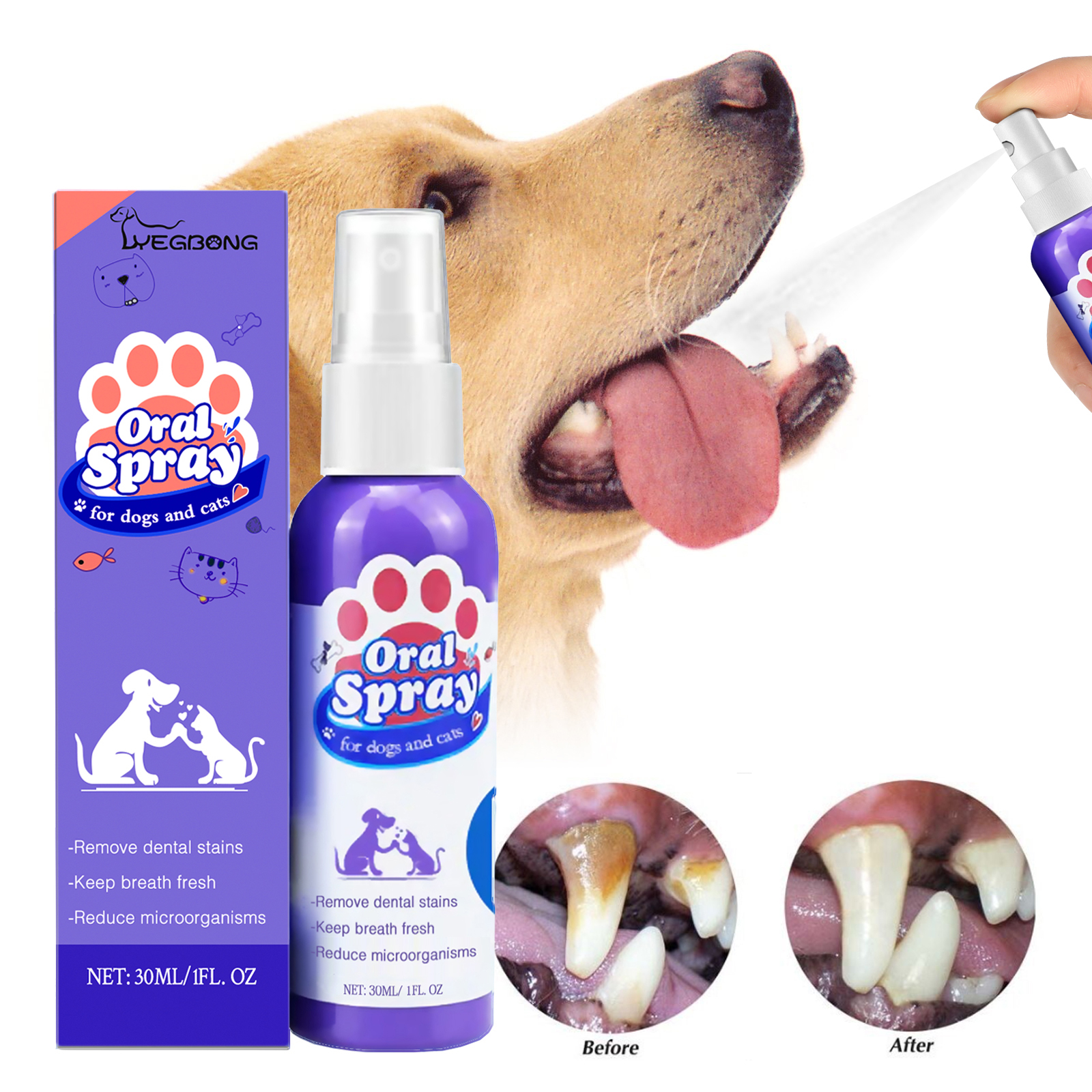 Pet Teeth Cleaning Spray Bad B – Colgate Whitening Teeth recenzja i cena