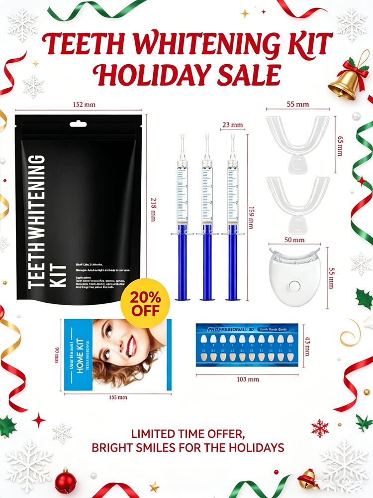 Glorysmile Teeth Kit - LED Lig – Teeth Whitening Gel Syringes recenzja i cena